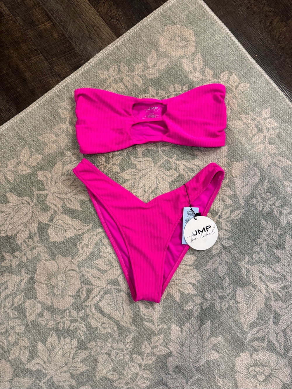NWT - JMP The Label - Vegas Bikini Top + Rio Bottom - Passion Pink - Picture 10 of 10